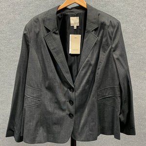 NWT Sejour Charcoal Grey Jacket 22W